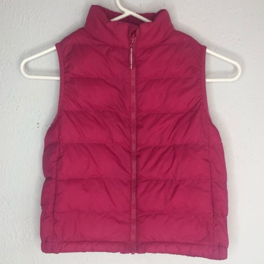 Girls' Hot Pink Puffer Vest size Small